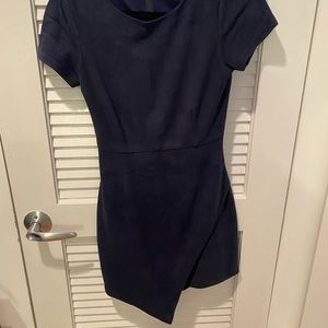 Aqua velvet navy dress
